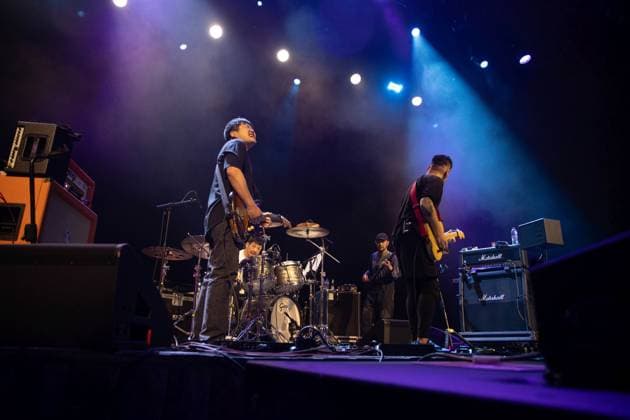 Toe performing live at Troxy in London, United Kingdom, on 11 April 2026 Toe performing live at Troxy in London, United Kingdom, on 11 April 2026, Credit:Sarah Tsang Avalon  Copyright: xSarahxTsangx xAvalonx 1090308112