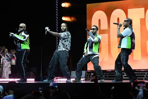 SUNRISE FL - APRIL11: Lil Fizz, J-Boog, Raz-B, and Omarion of B2K perform during Boys 4 Life Tour at The Amerant Bank Arena on April 11, 2026 in Sunrise, Florida. Copyright: xmpi04 MediaPunchx