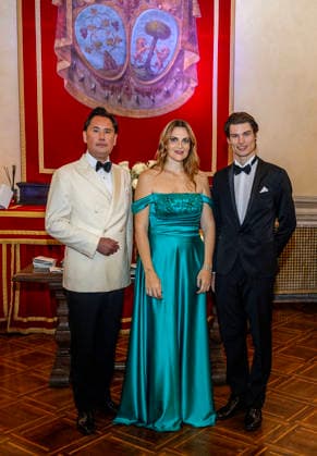11-04-2026 Rome Clemens van Steijn, H.H. Princess Olimpia Colonna di Paliano and Vincent Baron von Preuschen von und zu Liebenstein attends the Convivia Romana Gala Weekend of the Black Tulip Society Italy Â  Copyright: xPPEx