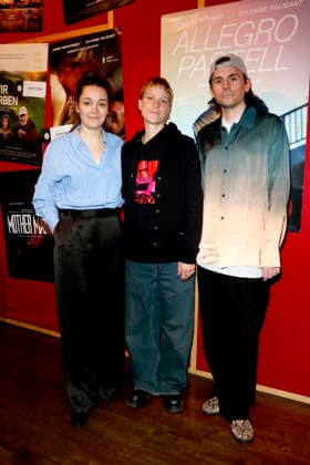Allegro Pastell , film premiere at Delphi Lux, Berlin, 12 04 2026 Director Anna Roller, leading actress Syl Faligant and novelist Leif Randt at the Berlin premiere of ALLEGRO PASTELL at the Delphi LUX cinema in Berlin on 12 04 2025 Berlin Delphi Lux Copyright: xAnitaxBuggex