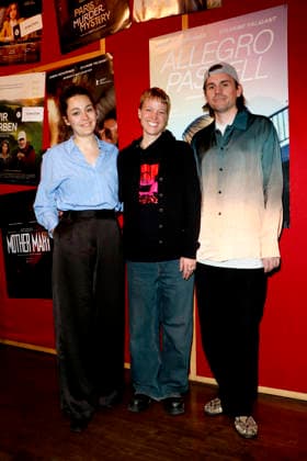 Allegro Pastell , film premiere at Delphi Lux, Berlin, 12 04 2026 Director Anna Roller, leading actress Syl Faligant and novelist Leif Randt at the Berlin premiere of ALLEGRO PASTELL at the Delphi LUX cinema in Berlin on 12 04 2025 Berlin Delphi Lux Copyright: xAnitaxBuggex