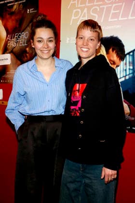 Allegro Pastell , film premiere at the Delphi Lux, Berlin, 12 04 2026 Director Anna Roller and leading actress Syl Faligant at the Berlin premiere of ALLEGRO PASTELL at the Delphi LUX cinema in Berlin on 12 04 2025 Berlin Delphi Lux Copyright: xAnitaxBuggex