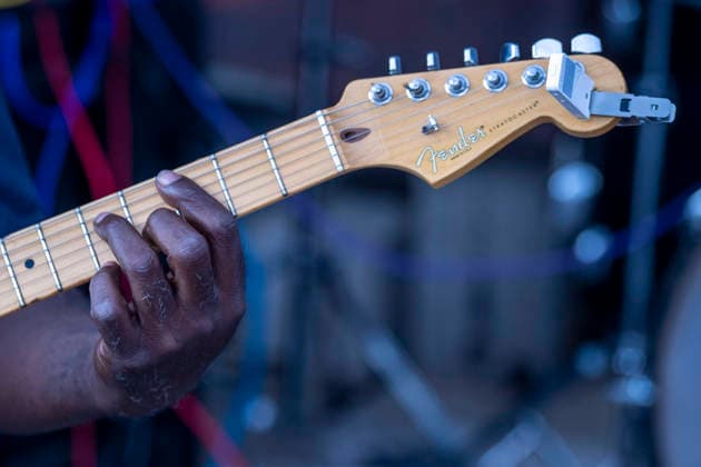 April 12, 2026, Clarksdale, Ms, United States of America: The hand of TERRY Ã¢â‚¬oeBIG TÃ¢â‚¬Â WILLIAMS during day five of the 2026 Juke Joint Festival on April 12, 2026 in Clarksdale, Mississippi. Clarksdale United States of America - ZUMAw132 20260412_zap_w132_001 Copyright: xTomxWalkox