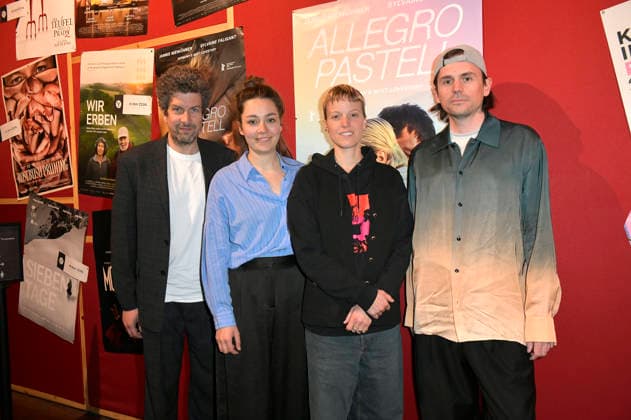 Tobias Walker, Anna Roller, Silvaine Faligant and Leif Randt at the special screening of the feature film Allegro Pastel at Delphi Lux Kino Berlin, 12 04 2026 Foto:xM.xBehrensx xFuturexImagex pastell_6404