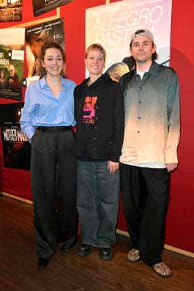 Anna Roller, Silvaine Faligant and Leif Randt at the special screening of the film Allegro Pastel at Delphi Lux Kino Berlin, 12 04 2026 Foto:xM.xBehrensx xFuturexImagex pastell_6406