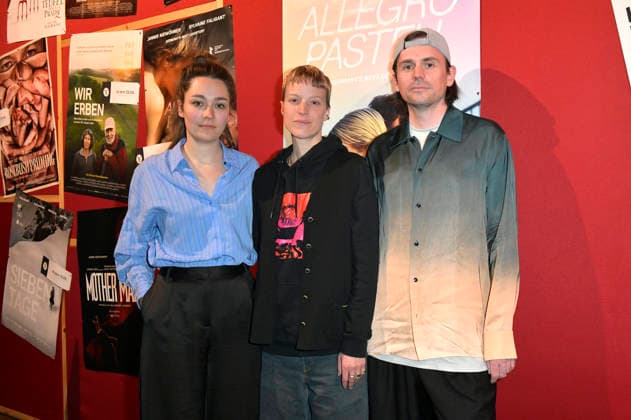 Anna Roller, Silvaine Faligant and Leif Randt at the special screening of the film Allegro Pastel at Delphi Lux Kino Berlin, 12 04 2026 Foto:xM.xBehrensx xFuturexImagex pastell_6408