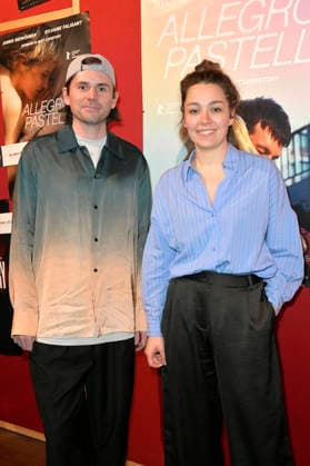 Leif Randt and Anna Roller at the special screening of the film Allegro Pastel at Delphi Lux Kino Berlin, 12 04 2026 Foto:xM.xBehrensx xFuturexImagex pastell_6417