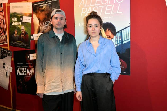 Leif Randt and Anna Roller at the special screening of the film Allegro Pastel at Delphi Lux Kino Berlin, 12 04 2026 Foto:xM.xBehrensx xFuturexImagex pastell_6418