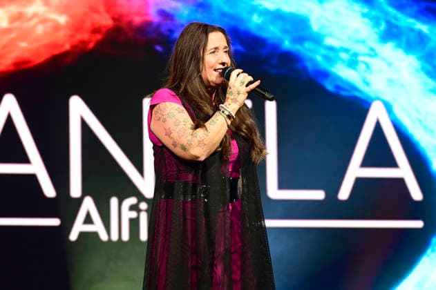 Daniela Alfinito live at a concert in the Löbau exhibition hall, 12 04 2026 Foto:xM.xWehnertx xFuturexImagex alfinito_6401