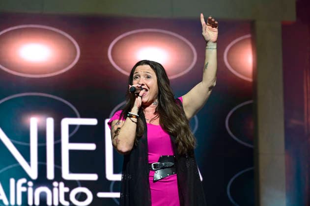 Daniela Alfinito live at a concert in the Löbau exhibition hall, 12 04 2026 Foto:xM.xWehnertx xFuturexImagex alfinito_6407