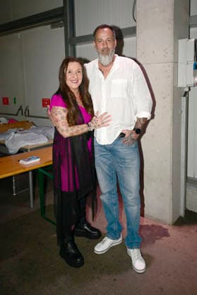 Daniela Alfinito with her partner Thorsten after her concert in the Löbau event hall, 12 04 2026 Foto:xM.xWehnertx xFuturexImagex alfinito_6408