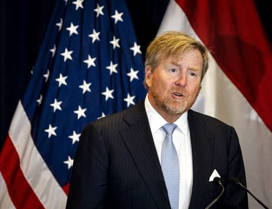 PHILADELPHIA - King Willem-Alexander delivers a speech during a CEO roundtable with business representatives regarding trade opportunities and the broad economic relationship with Pennsylvania. The royal couple paid a three-day working visit to Philadelphia, Washington D.C., and Miami in the United States (US). REMKO DE WAAL ANP netherlands out - belgium out  Copyright: xx x555719186x originalFilename: 555719186.jpg