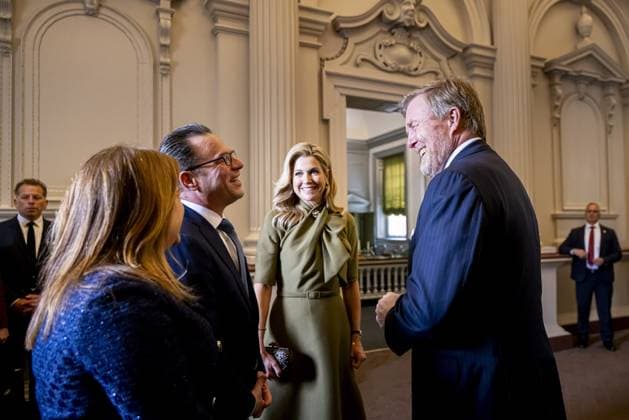 PHILADELPHIA - King Willem-Alexander and Queen Maxima were given a tour of Independence Hall, during which the 250th anniversary of the US and the Dutch role in it were commemorated. The royal couple paid a three-day working visit to Philadelphia, Washington D.C., and Miami in the United States (US). PATRICK VAN KATWIJK POOL ANP netherlands out - belgium out  Copyright: xx x555720089x originalFilename: 555720089.jpg