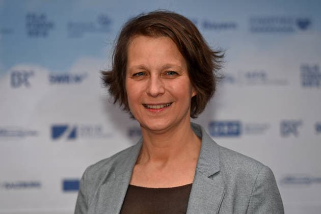 Barbara Pachl Eberhart author , single picture,cropped single motif,portrait,portrait,portrait pemiere by VIER MINUS DREI on 13 03420226 in Munich Red Carpet,Red Carpet