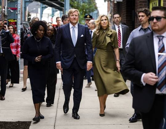 PHILADELPHIA - King Willem-Alexander and Queen Maxima visit Fishtown, a developing neighborhood where American and Dutch art and architecture are visible. The visit was part of the three-day working visit to Philadelphia, Washington D.C., and Miami in the United States (US). REMKO DE WAAL POOL ANP netherlands out - belgium out  Copyright: xx x555739851x originalFilename: 555739851.jpg