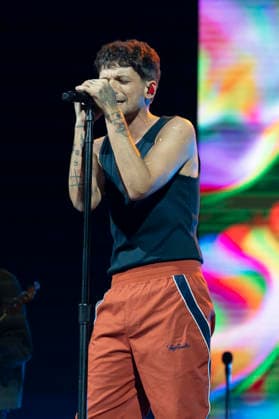 Louis Tomlinson Performs in Madrid, Spain - 13 Apr 2026 Singer Louis Tomlinson performs at the Movistar Arena in Madrid. Madrid Spain Copyright: xAtilanoxGarciax xSOPAxImagesx photos12799