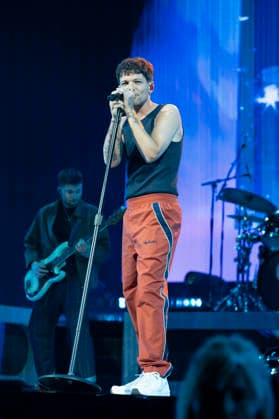 Louis Tomlinson Performs in Madrid, Spain - 13 Apr 2026 Singer Louis Tomlinson performs at the Movistar Arena in Madrid. Madrid Spain Copyright: xAtilanoxGarciax xSOPAxImagesx photos12800