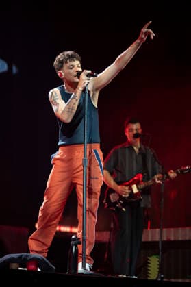 Louis Tomlinson Performs in Madrid, Spain - 13 Apr 2026 Singer Louis Tomlinson performs at the Movistar Arena in Madrid. Madrid Spain Copyright: xAtilanoxGarciax xSOPAxImagesx photos12812