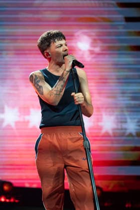 Louis Tomlinson Performs in Madrid, Spain - 13 Apr 2026 Singer Louis Tomlinson performs at the Movistar Arena in Madrid. Madrid Spain Copyright: xAtilanoxGarciax xSOPAxImagesx photos12817