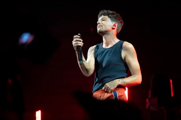 Louis Tomlinson Performs in Madrid, Spain - 13 Apr 2026 Singer Louis Tomlinson performs at the Movistar Arena in Madrid. Madrid Spain Copyright: xAtilanoxGarciax xSOPAxImagesx photos12824