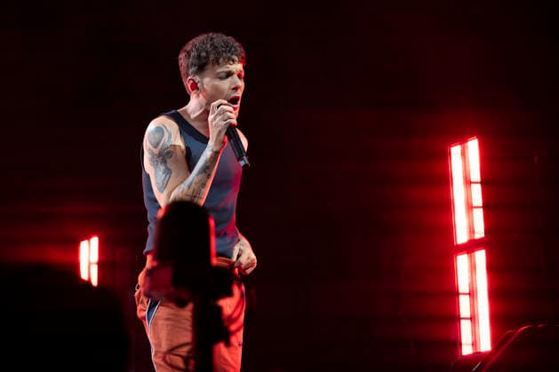 Louis Tomlinson Performs in Madrid, Spain - 13 Apr 2026 Singer Louis Tomlinson performs at the Movistar Arena in Madrid. Madrid Spain Copyright: xAtilanoxGarciax xSOPAxImagesx photos12841