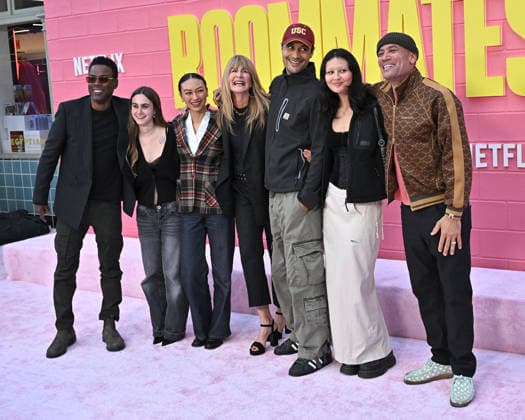 Netflix™s ˜Roommates™ Premiere Chris Rock, Coco Arquette, Harris Harper, Laura Dern, Charles Harper with girlfriend and Ben Harper arriving to Netflix™s Roommates premiere held at the Egyptian Theatre on April 13, 2026 in Hollywood, CA. Hollywood Egyptian Theatre California USA Copyright: xStarbuck xAFF-USA.COMx
