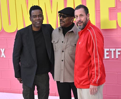Netflix™s ˜Roommates™ Premiere Chris Rock, Eddie Murphy and Adam Sandler arriving to Netflix™s Roommates premiere held at the Egyptian Theatre on April 13, 2026 in Hollywood, CA. Hollywood Egyptian Theatre California USA Copyright: xStarbuck xAFF-USA.COMx
