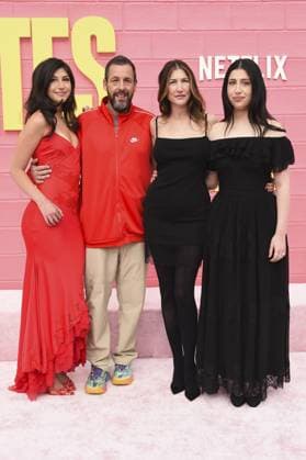 Sunny Sandler, Adam Sandler, Jackie Sandler, Sadie Sandler at arrivals for ROOMMATES Premiere, The Egyptian Theatre Hollywood, Los Angeles, CA, April 13, 2026. Photo By: Elizabeth Goodenough Everett Collection ROOMMATES Premiere PUBLICATIONXNOTxINxCANxCHNxFRAxITAxJPNxNORxPOLxRUSxESPxUKxUSA