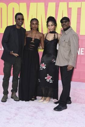 Chris Rock, Zahra Rock, Bella Murphy, Eddie Murphy at arrivals for ROOMMATES Premiere, The Egyptian Theatre Hollywood, Los Angeles, CA, April 13, 2026. Photo By: Elizabeth Goodenough Everett Collection ROOMMATES Premiere PUBLICATIONXNOTxINxCANxCHNxFRAxITAxJPNxNORxPOLxRUSxESPxUKxUSA