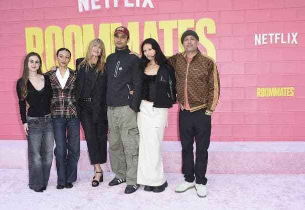Laura Dern, Luna Li, Ben Harper at arrivals for ROOMMATES Premiere, The Egyptian Theatre Hollywood, Los Angeles, CA, April 13, 2026. Photo By: Elizabeth Goodenough Everett Collection ROOMMATES Premiere PUBLICATIONXNOTxINxCANxCHNxFRAxITAxJPNxNORxPOLxRUSxESPxUKxUSA