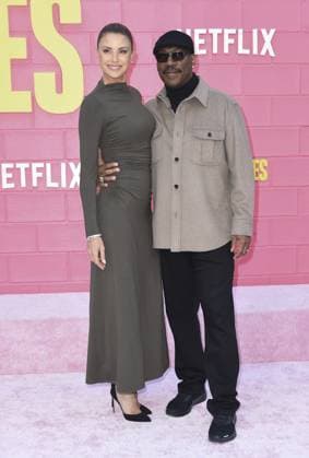 Paige Butcher, Eddie Murphy at arrivals for ROOMMATES Premiere, The Egyptian Theatre Hollywood, Los Angeles, CA, April 13, 2026. Photo By: Elizabeth Goodenough Everett Collection ROOMMATES Premiere PUBLICATIONXNOTxINxCANxCHNxFRAxITAxJPNxNORxPOLxRUSxESPxUKxUSA