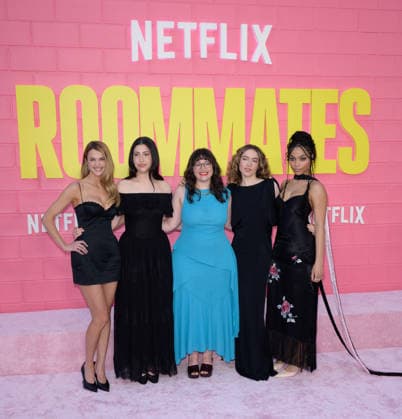 Roommates Premiere - Los Angeles, USA LOS ANGELES, USA. April 13, 2026: Chloe East, Sadie Sandler, Chandler Levack, Jaya Harper & Bella Murphy at the premiere for Roommates at the Egyptian Theatre. Los Angeles CA USA  Copyright: xPaulxSmith Featureflashx