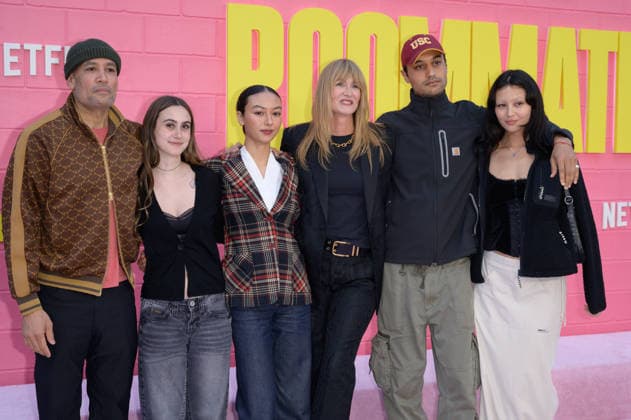 Roommates Premiere - Los Angeles, USA LOS ANGELES, USA. April 13, 2026: Ben Harper, Jaclyn Matfus, Harris Harper, Laura Dern, Charles Joseph Harper & Luna Li at the premiere for Roommates at the Egyptian Theatre. Los Angeles CA USA  Copyright: xPaulxSmith Featureflashx