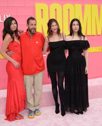 Roommates Premiere - Los Angeles, USA LOS ANGELES, USA. April 13, 2026: Sunny Sandler, Adam Sandler, Jackie Sandler & Sadie Sandler at the premiere for Roommates at the Egyptian Theatre. Los Angeles CA USA  Copyright: xPaulxSmith Featureflashx