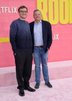 Roommates Premiere - Los Angeles, USA LOS ANGELES, USA. April 13, 2026: Tony Sarandos & Ted Sarandos at the premiere for Roommates at the Egyptian Theatre. Los Angeles CA USA  Copyright: xPaulxSmith Featureflashx