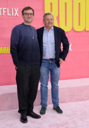 Roommates Premiere - Los Angeles, USA LOS ANGELES, USA. April 13, 2026: Tony Sarandos & Ted Sarandos at the premiere for Roommates at the Egyptian Theatre. Los Angeles CA USA  Copyright: xPaulxSmith Featureflashx
