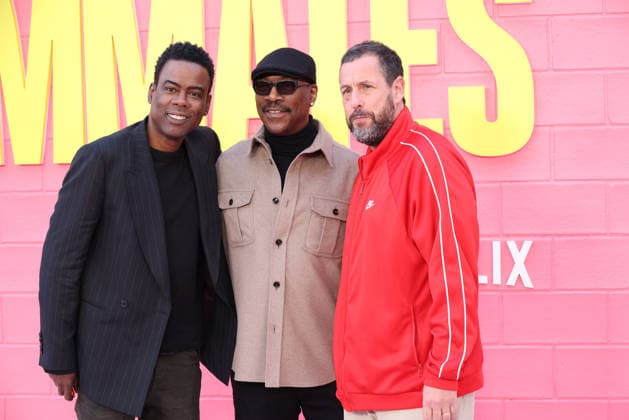 Los Angeles Premiere Of Netflix s Roommates Chris Rock, Eddie Murphy and Adam Sandler at the Los Angeles Premiere Of Netflix s Roommates held at The Egyptian Theatre on April 13, 2026 in Hollywood, Los Angeles, California, United States., Credit:Xavier Collin Avalon United States, California, Hollywood  Copyright: xXavierxCollinx xAvalonx 1090799359