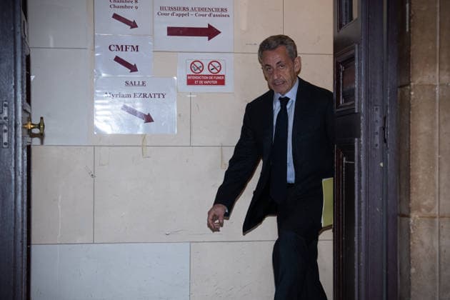 Nicolas Sarkozy s trial Aurelien Morissard MAXPPP MAXPPP PARIS 14 04 2026 Former French President Nicolas Sarkozy arrives at the appeals courthouse in Paris, April 14, 2026, to testify in his trial appealing a conviction involving illegal campaign funds from Libya Aurelien Morissard MAXPPP PARIS FRANCE  Copyright: xMAXPPPxAurelienxMorissardx xMAXPPPx MOR202604144138 MOR202604144138
