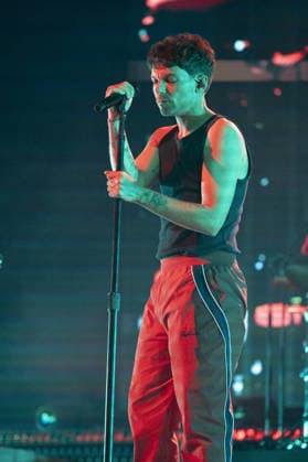 Louis Tomlinson performs The singer Louis Tomlinson performs during his performance at the Movistar Arena on April 13, 2026, in Madrid, Spain Featuring: The singer Louis Tomlinson performs during his performance at the Movistar Arena on April 13, 2026, in Madrid, Spain Where: Madrid, Spain When: 13 Apr 2026 Credit: Oscar Gonzalez WENN Madrid Spain Copyright: xOscarxGonzalez WENNx wenn41240604 OFA ZOJx wenn41240604