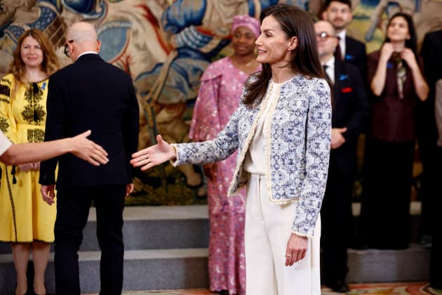 Queen Letizia receives at La Zarzuela Palace a representation of the United Nations Refugee Agency UNHCR Queen Letizia receives at La Zarzuela Palace a representation of the United Nations Refugee Agency UNHCR on the occasion of the 75th anniversary of the organization, on April 14, 2026, in Madrid Spain AUDIENCE ROYAL HOUSE QUEEN LETIZIA UNHCR 14 APRIL 2026 Antonio Gutié Madrid Madrid Madrid Spain  Copyright: xAntonioxGutiÃ rrezx 7438057