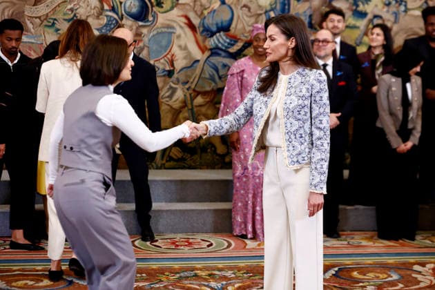 Queen Letizia receives at La Zarzuela Palace a representation of the United Nations Refugee Agency UNHCR Queen Letizia receives at La Zarzuela Palace a representation of the United Nations Refugee Agency UNHCR on the occasion of the 75th anniversary of the organization, on April 14, 2026, in Madrid Spain AUDIENCE ROYAL HOUSE QUEEN LETIZIA UNHCR 14 APRIL 2026 Antonio Gutié Madrid Madrid Madrid Spain  Copyright: xAntonioxGutiÃ rrezx 7438058