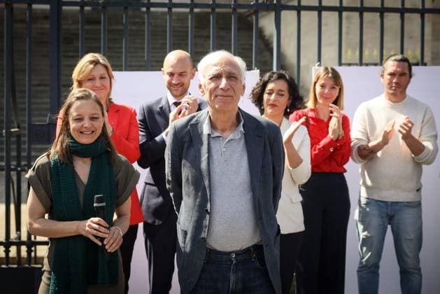 REMOVAL OF PORTRAITS OF CECILE KOHLER AND JACQUES PARIS ASSEMBLEE NATIONALE Thomas Padilla MAXPPP Paris FRANCE 14 04 2026 CEREMONY FOR THE REMOVAL OF THE TWO FORMER HOSTAGES IN IRAN, CECILE KOHLER AND JACQUES PARIS ON THE GATES OF THE NATIONAL ASSEMBLY IN PRESENCE OF THE PRESIDENT OF THE NATIONAL ASSEMBLY, YAEL BRAUN PIVET Ceremony for the removal of the two former hostages in Iran, Cecile Kohler and Jacques Paris on the gates of the National Assembly in Paris on April 14, 2026 Paris FRANCE  Copyright: xMAXPPPxThomasxPadillax TPA260414028 TPA260414028