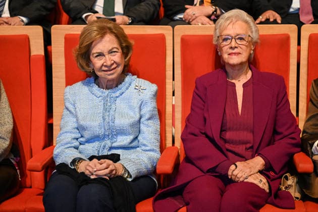 Royals At 37th Global Conference of Alzheimer Disease International - Lyon Princess Muna Al Hussein, Queen Sofía of Spain attending the 37th Global Conference of Alzheimer’s Disease International (ADI) in Lyon, France on April 14, 2026. Photo by Julien Reynaud APS-Medias ABACAPRESS.COM Lyon France  Copyright: xReynaudxJulien APS-Medias ABACAx