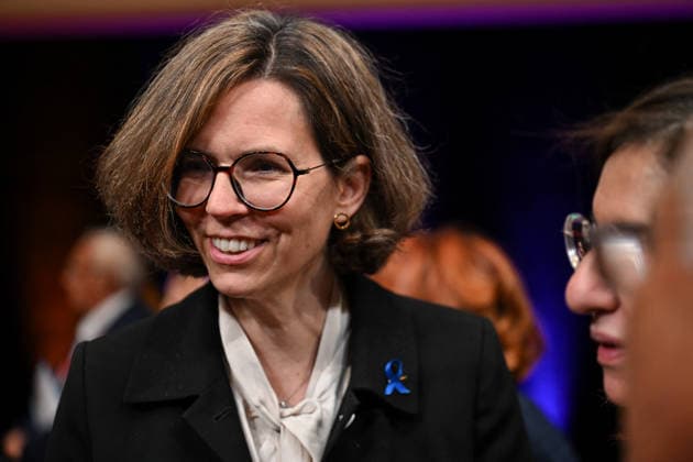 Royals At 37th Global Conference of Alzheimer Disease International - Lyon Camille Galliard-Minier, Minister of State for Independence and People with Disabilities attending the 37th Global Conference of Alzheimer’s Disease International (ADI) in Lyon, France on April 14, 2026. Photo by Julien Reynaud APS-Medias ABACAPRESS.COM Lyon France  Copyright: xReynaudxJulien APS-Medias ABACAx