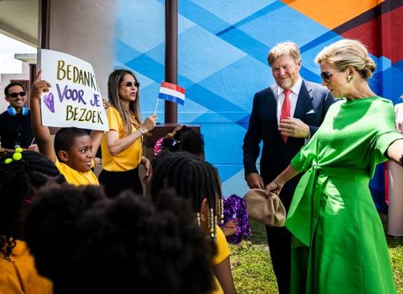 MIAMI - King Willem-Alexander and Queen Maxima visit the Henry Mack School. The visit was part of a three-day working visit to Philadelphia, Washington D.C., and Miami in the United States (US). REMKO DE WAAL ANP netherlands out - belgium out  Copyright: xx x555796740x originalFilename: 555796740.jpg