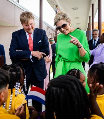 MIAMI - King Willem-Alexander and Queen Maxima visit the Henry Mack School. The visit was part of a three-day working visit to Philadelphia, Washington D.C., and Miami in the United States (US). REMKO DE WAAL ANP netherlands out - belgium out  Copyright: xx x555796871x originalFilename: 555796871.jpg