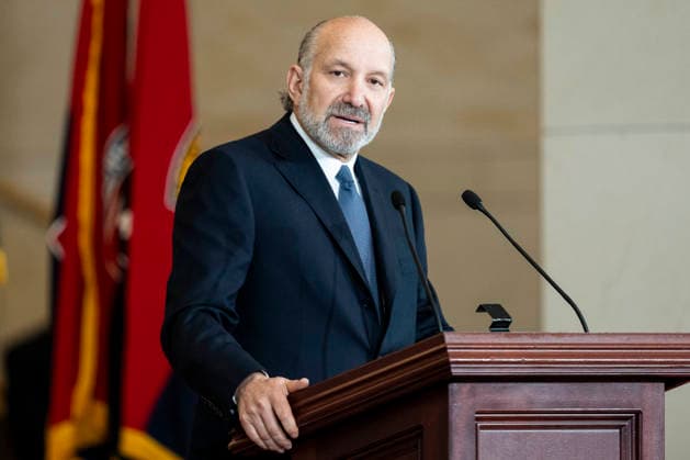 April 14, 2026, Washington, District Of Columbia, USA: U.S. Secretary of Commerce HOWARD LUTNICK speaking at the United States Holocaust Memorial MuseumÃ¢â‚¬â ¢s National Commemoration of the Days of Remembrance Ceremony at the U.S. Capitol in Washington, D.C. Washington USA - ZUMAb161 20260414_aap_b161_011 Copyright: xMichaelxBrochsteinx