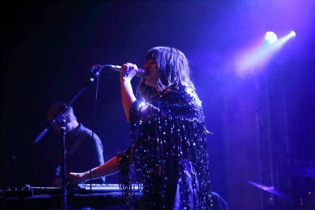 Melody Prochet aka Melodys Echo Chamber at a concert at the Lido in Berlin, April 14, 2026 Melodys Echo Chamber concert Berlin