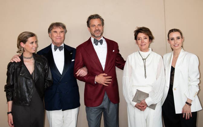 Brunello: The Gracious Visionary New York Gala Screening Featuring: Carolina Cucinelli, Brunello Cucinelli, Joshua Jackson, Federica Benda, Camilla Cucinelli Where: New York, New York, United States When: 15 Apr 2026 Credit: Janet Mayer INSTARimages.com EDITORIAL USE ONLY. NOT FOR USE BY NEWSPAPERS BASED IN THE UK. Copyright: xx instar55617162