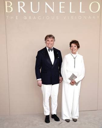 Brunello Cucinelli, Federica Benda at arrivals for BRUNELLO: THE GRACIOUS VISIONARY Gala Screening, David H. Koch Theater at Lincoln Center, New York, NY, April 14, 2026. Photo By: Kristin Callahan Everett Collection BRUNELLO: THE GRACIOUS VISIONARY Gala Screening PUBLICATIONXNOTxINxCANxCHNxFRAxITAxJPNxNORxPOLxRUSxESPxUKxUSA